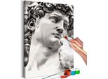 Pittura In Tessuto Non Tessuto Con Numeri - Scultura 40X60 Cm Persone N-A-0475-E-A