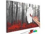 Tessuto Non Tessuto Painting By Numbers - Alberi Nudi 60X40 Cm Paesaggi N-A-0663-E-A