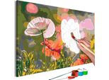 Tessuto Non Tessuto Pittura Per Numeri - Prato Colorato 60X40 Cm Fiori N-A-0823-E-A