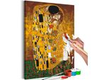 Pittura In Tessuto Non Tessuto Con Numeri - Klimt: Il Bacio 40X60 Cm Persone N-A-1059-E-A
