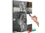 Tessuto Non Tessuto Painting By Numbers - Reflection From The Future 40X60 Cm Animali N-A-1221-E-A