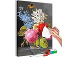 Tessuto Non Tessuto Painting By Numbers - Bouquet In Un Bicchiere 40X60 Cm Fiori N-A-1336-E-A