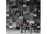Vlies Tapete - Mosaico Di Parole 50X1000 Cm Testo M-A-0584-J-D