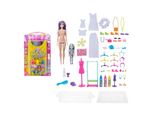 Mattel HCD29 - Barbie Chelsea - Color Reveal - Tie Dye Fahion Maker - Kit Di Tintura Con Barbie E Chelsea