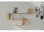 Skye Decor, Penne - Sapphire Oak, Mensole Da Parete, Rovere Zaffiro, 120 X 71 X 20 Cm