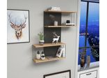Skye Decor, Destan - Antracite, Pino, Mensole Da Parete, Antracite, 65 X 96 X 19 Cm