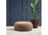 Hanah Home, Tina - Cappuccino, Pouf E Panche, Pouf, Cappuccino, Poliestere, 55 X 35 X 55 X Cm