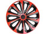 Nrm Strong Duo Set Di 4 Coprimozzo Rosso/Nero 16""