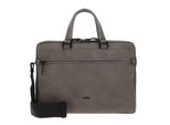 Picard Pelle Borsa Da Ufficio Borsa A Tracolla Con Scomparto Per Laptop Casual Business Bag Taupe Grigio Talpa