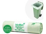 Biomat 97003 Sacco Per Rifiuti Organici Biomat, 120 Litri, Verde