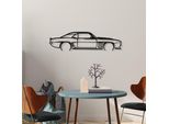 Wallity, Chevrolet Camaro Silhouette, Decorazione Murale, Nero, Metallo, 70 X 18 Cm