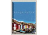 Vianmo Insegna Di Latta 40X30 Cm Skandinawien Boote Bootshaus Meer