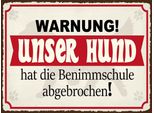 Vianmo Insegna In Legno 30X40 Cm Unser Hund Hat Benimmschule