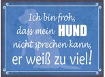Vianmo Insegna In Legno 30X40 Cm Froh Mein Hund Nicht Sprechen