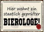 Vianmo Insegna In Legno 30X40 Cm Bier Hier Wohnt Bierologe