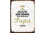 Vianmo Insegna In Legno 40X30 Cm Der KöNig Wird Immer Mein Papa
