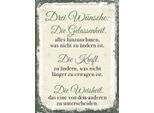 Vianmo Insegna In Legno 40X30 Cm Drei WüNsche Die Gelassenheit