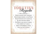 Vianmo Insegna In Legno 40X30 Cm Toiletten Regeln Bitte Hinsetzen
