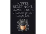 Vianmo Insegna In Legno 40X30 Cm Kaffee Redet Nicht, Jammert Schwarz