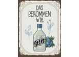 Vianmo Insegna In Legno 40X30 Cm Alkohol Gin Das Bekommen Wir