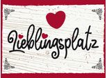 Vianmo Insegna In Legno 30X40 Cm Lieblingsplatz Herz Rot