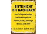 Vianmo Insegna In Legno 40X30 Cm Bitte Nicht Die Nachbarn Gelb