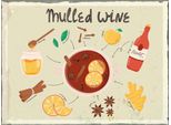 Vianmo Insegna In Legno 30X40 Cm Mulled Wine Anise Honey Apple