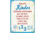 Vianmo Insegna In Legno 40X30 Cm Kinder Wenn Ich Bis Drei ZäHle