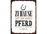 Vianmo Insegna In Legno 40X30 Cm Zuhause Ist Wo Mein Pferd Ist