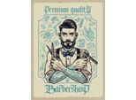 Vianmo Insegna In Legno 40X30 Cm Barbershop Premium Quality