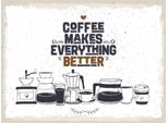 Vianmo Insegna In Legno 30X40 Cm Kaffee Coffee Everything Better