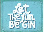 Vianmo Insegna In Legno 30X40 Cm Alkohol Let The Fun Be Gin