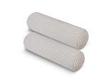 Cuscino Per Divano 70 X Ø20Cm ( Confezione Da 2 / Crema ) Effetto Velluto A Coste - Morbido Rivestimento Con Cerniera - Cuscino - Oeko Tex - Cuscino Per Divano, Cuscino Decorativo