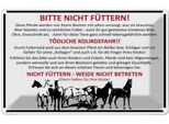 Vianmo Insegna Di Latta 20X30 Cm Bitte Nicht FüTtern Pferde Verbot