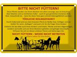 Vianmo Insegna Di Latta 20X30 Cm Bitte Nicht FüTtern Pferde Weide