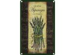 Vianmo Insegna Di Latta 18X12 Cm Cafe De Paris Asparagus Spargel