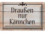 Vianmo Insegna Di Latta 20X30 Cm DraußEn Nur KäNnchen Kaffee Tee