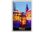 Vianmo Insegna Di Latta 18X12 Cm Riga Lettland Weihnachten Laterne