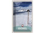 Vianmo Insegna Di Latta 18X12 Cm Ischgl ÖStereich Schnee Berge