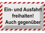 Vianmo Insegna Di Latta 20X30 Cm Ein-Und Ausfahrt Freihalten