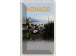 Vianmo Insegna Di Latta 30X20 Cm Monaco Frankreich Autorennen Strand