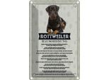 Vianmo Insegna Di Latta 30X20 Cm Tiere Rottweiler Hausordnung Hunde