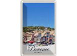 Vianmo Insegna Di Latta 30X20 Cm Provence Frankreich Boote Stadt