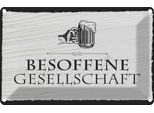 Vianmo Insegna Di Latta 20X30 Cm Stammtisch Hier Sitzen Nur Die