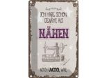Vianmo Insegna Di Latta 30X20 Cm NÄHen Ich Habe Schon GenäHt