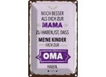 Vianmo Insegna Di Latta 30X20 Cm Mama Oma Noch Besser Dich Haben