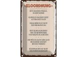 Vianmo Insegna Di Latta 30X20 Cm Kloordnung Bitte Im Sitzen Pinkeln