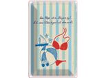 Vianmo Insegna Di Latta 18X12 Cm Meeregal Ob Du Bikinifigur 20X3 Cm
