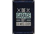 Vianmo Insegna Di Latta 18X12 Cm Die Garage Ruft Ich Muss Gehen