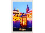 Vianmo Insegna In Legno 18X12 Cm Riga Lettland Weihnachten Laterne